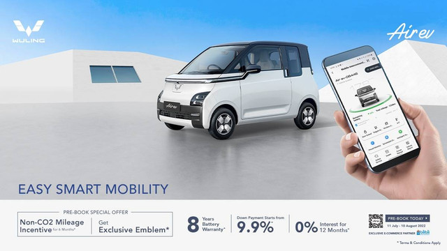 Mobil listrik Wuling Air ev siap dipasan! Foto: Dok. Wuling
