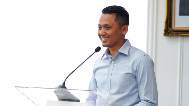 Soleh Ayubi selaku Ketua PMO B2B Program Healthcare Information Exchange dalam acaranKick Off dan Penandatanganan PKS & NDA Healthcare Information Exchange di Jakarta, Rabu (20/7/2022). Foto: Kementrian BUMN