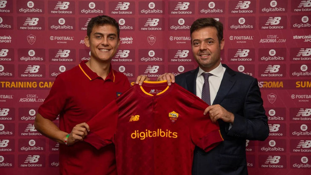 Paulo Dybala resmi menjadi pemain AS Roma. Foto: AS Roma