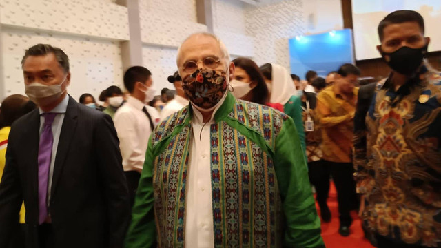 Presiden Timor Leste Jose Ramos-Horta, di Le Meridien Hotel Jakarta, Kamis (21/7/2022). Foto: Ainun Nabila/kumparan