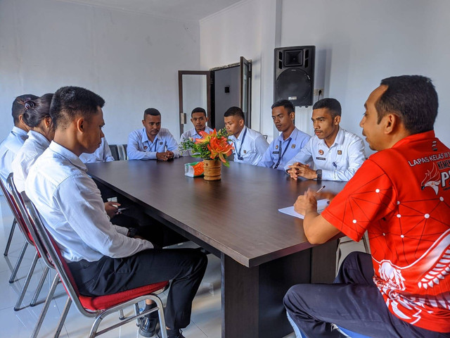 CPNS saat mendapatkan materi, Dokumentasi by Humas Lapas Saparua
