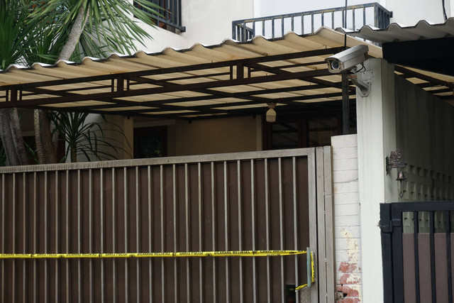 Suasana di rumah Kadiv Propam Polri Irjen Pol Ferdy Sambo di Kompleks Polri Duren Tiga, Jakarta Selatan, Sabtu (23/7/2022). Foto: Jamal Ramadhan/kumparan