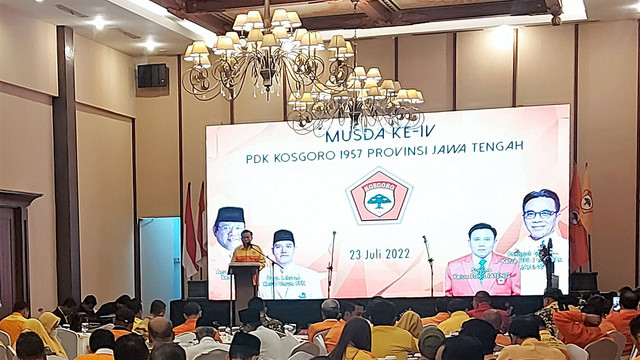 Musda IV Kosgoro 1957 Jateng di Hotel The Sunan, Solo, Sabtu (23/07/2022). FOTO: Fernando Fitusia