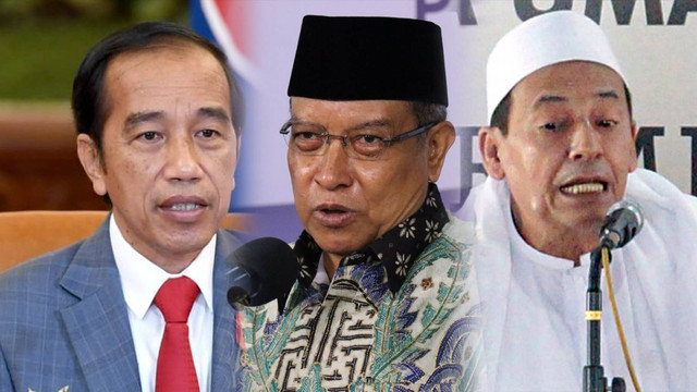 Jokowi, Said Aqil, Habib Luthfi. Foto: ANTARA, Biro Setpres