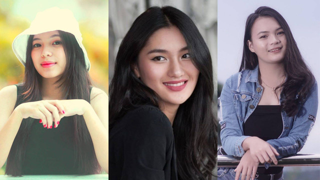 Sharon Carol Angelina Massie (kiri), Fannita Posumah (tengah) dan Meizira Meisyanda Kaparang (kanan). Tiga perempuan Minahasa yang akan berperan dalam film "Uti deng Keke." Foto: Dok istimewa