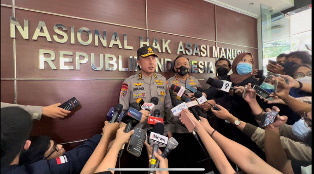 Irwasum Polri Komjen Agung Budi Maryoto di Komnas HAM, Senin (25/7/2022). Foto: Haya Syahira/kumparan