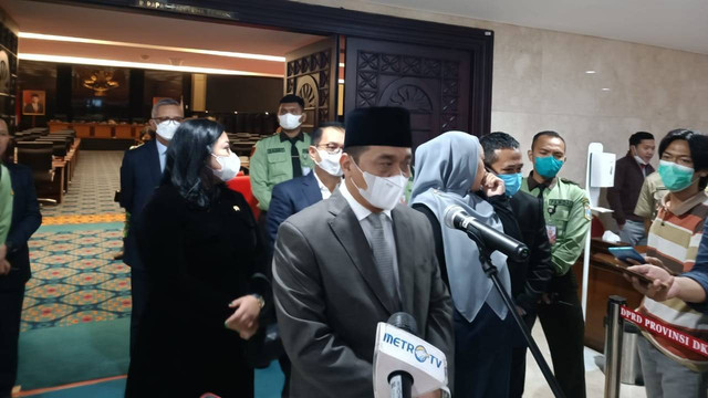 Ahmad Riza Patria Wakil Gubernur DKI Jakarta di DPRD DKI Jakarta, Selasa (26/7/2022). Foto: Ainun Nabila/kumparan