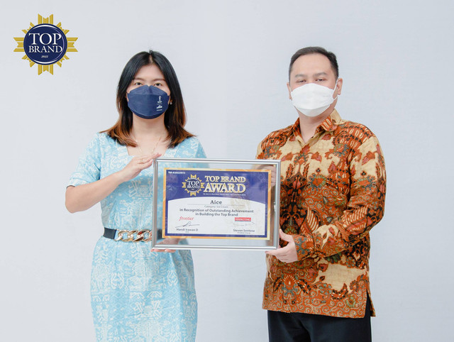 Brand es krim AICE kembali mendapatkan penghargaan Top Brand Award selama 4 tahun berturut-turut sejak pertama kali menerimanya pada 2019. Foto: AICE