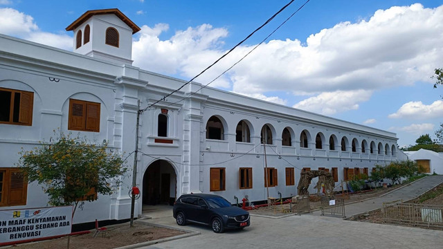 Progres revitalisasi Benteng Pendem Van Den Bosh, Ngawi, Jawa Timur. Foto: Muhammad Darisman/kumparan