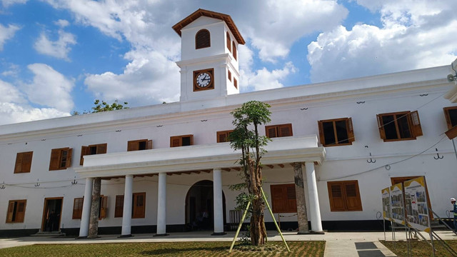 Progres revitalisasi Benteng Pendem Van Den Bosh, Ngawi, Jawa Timur. Foto: Muhammad