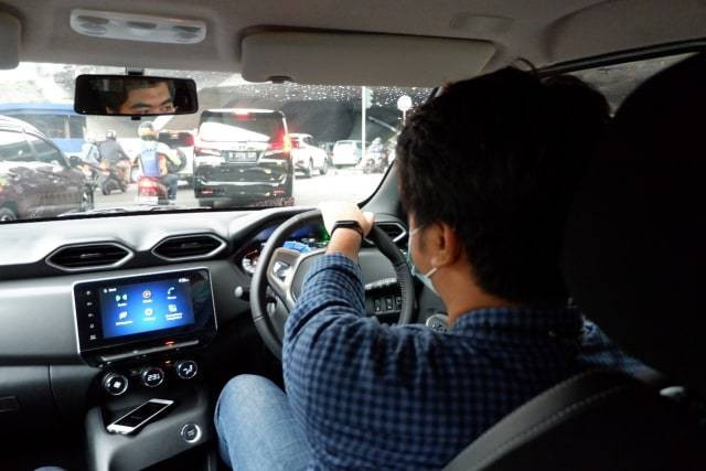 Posisi mengemudi mobil Nissan Magnite. Foto: Aditya Pratama Niagara/kumparan