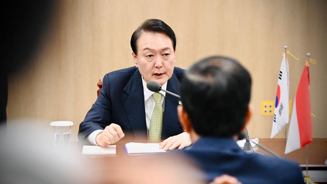 Presiden Korea Selatan Yoon Suk-yeol. Foto: Laily Rachev/Biro Pers Sekretariat Presiden