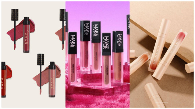 Koleksi produk lipstik matte dari brand lokal. Foto: @makeoverid @sadabycathysharon
