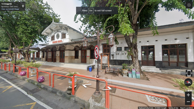 Foto : Google Street View, Rute Dari Stasiun Gubeng Ke Pakuwon Mall