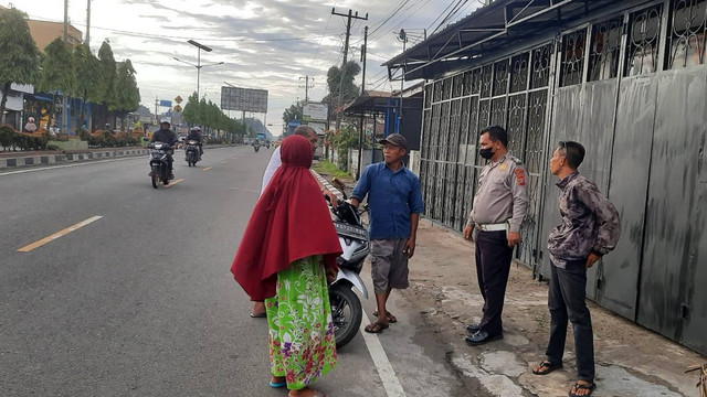 Lokasi pesepeda di Binjai jadi korban tabrak lari. Foto: Polres Binjai