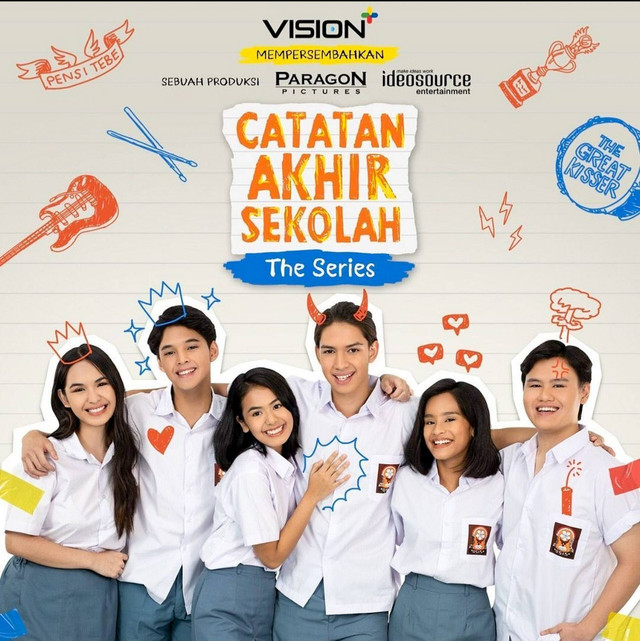 Foto serial Catatan Akhir Sekolah The Series di Vision+. Foto: Dok. Istimewa