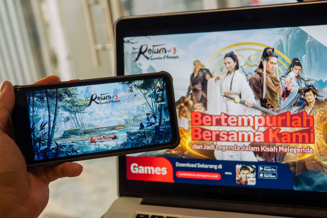 Dunia Games rilis game card RPG terbaru berjudul The Return of Condor Heroes. Foto: Telkomsel