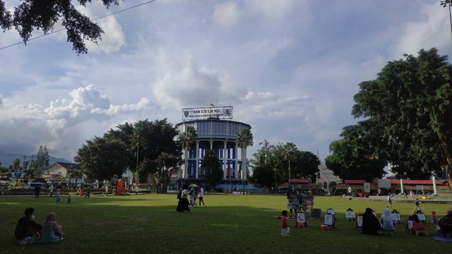 Water toren alun-alun Kota Magelang. Foto : Lutfiani N