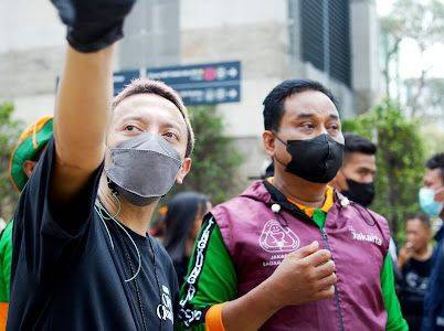 Kampanye GVFI City Clean-up di area Citayam Fashion Week (CTW, di Dukuh Atas, Sudirman, Jakarta. Foto: GVFI Indonesia