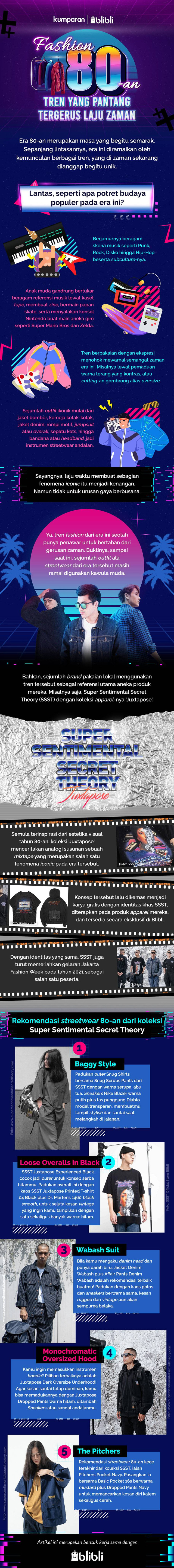 Tren Fashion era 80-an bisa jadi referensi catchy buat urusan busanamu di zaman sekarang! Foto: kumparan/Anisti Fakhirah