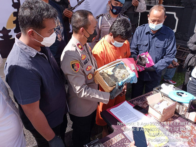 Pria di Bali Produksi cokelat mengandung ganja. Foto: Dok. Polresta Denpasar