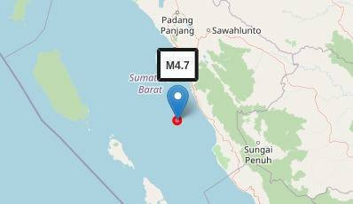 Pusat gempa magnitudo 4,7. Foto: BMKG