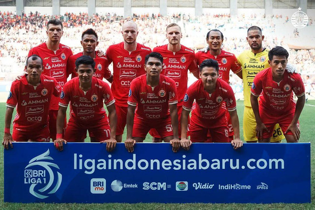 Foto skuad Persija Jakarta. Sumber: Instagram @persija