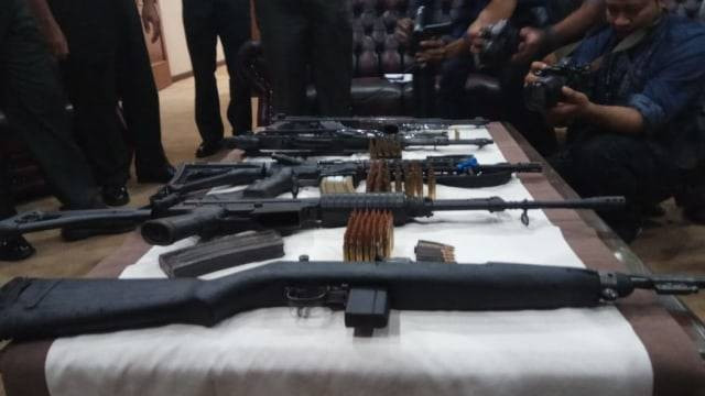 Ilustrasi senjata laras panjang. (Dok: Kumparan)