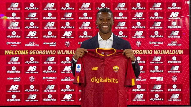 Rekrutan anyar AS Roma, Georginio Wijnaldum. Foto: AS Roma