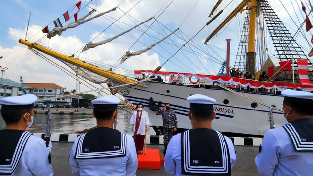 Ketum PDIP Megawati Soekarnoputri di acara Napak Tilas Ratu Kalinyamat Pahlawan Maritim Nusantara, Kamis (11/8/2022). Foto: PDIP