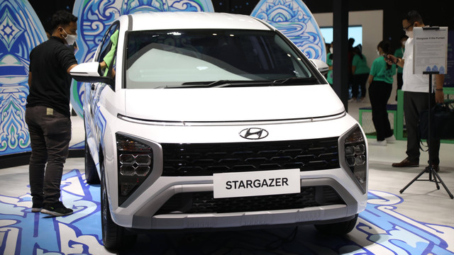 Hyundai Stargazer di GIIAS 2022, Kamis (11/8). Foto: Aditia Noviansyah/kumparan