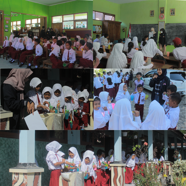 Foto: Kegiatan penyuluhan kesehatan gigi dan cuci tangan (Dokumen pribadi)