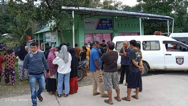 Suasana di rumah korban pada Minggu (7/8/2022) pagi. Foto: Dok. Istimewa