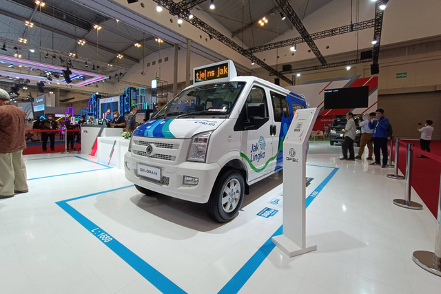 Mikrotrans DFSK Gelora E di Ajang GIIAS 2022. Foto: Rizki Fajar Novanto/kumparan