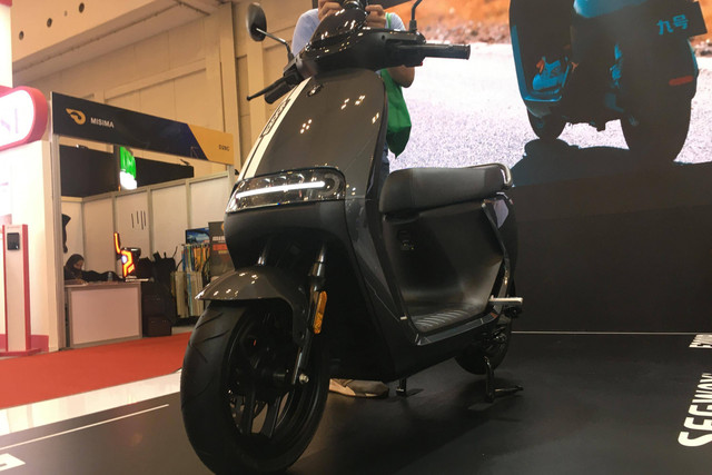 Segway Motors luncurkan motor listriknya di GIIAS 2022, ICE BSD Tangerang. Foto: Sena Pratama/kumparan