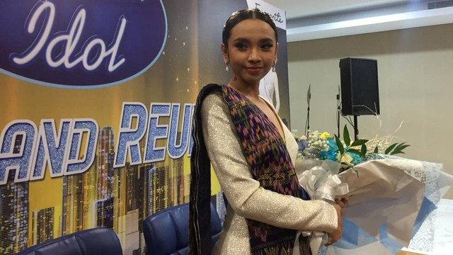 Lyodra di Result and Reunion Indonesian Idol X, Studio RCTI+, Kebon Jeruk, Jakarta Barat, Selasa (3/3). Foto: Giovanni/kumparan.