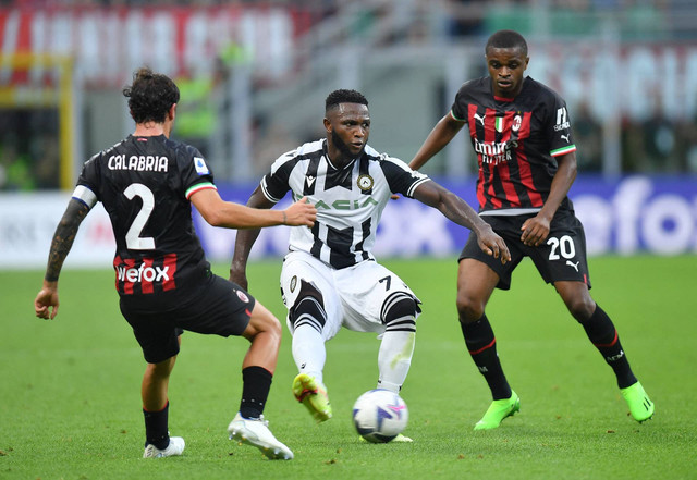 Pertandingan Serie A antara AC Milan melawan Udinese di San Siro, Milan, Italia, 13 Agustus 2022. Foto: Daniele Mascolo/REUTERS