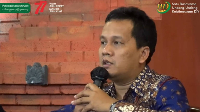 Peneliti dari Pusat Studi Pancasila Universitas Gadjah Mada (UGM), Hendro Muhaimin. Foto: Widi Erha Pradana