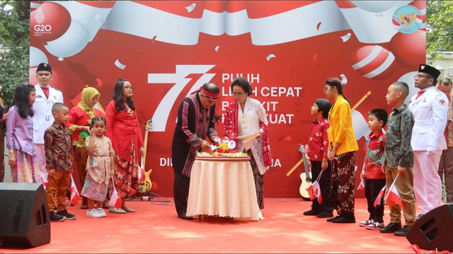 Perayaan HUT ke-77 RI di Beijing, China. Foto: KBRI Beijing