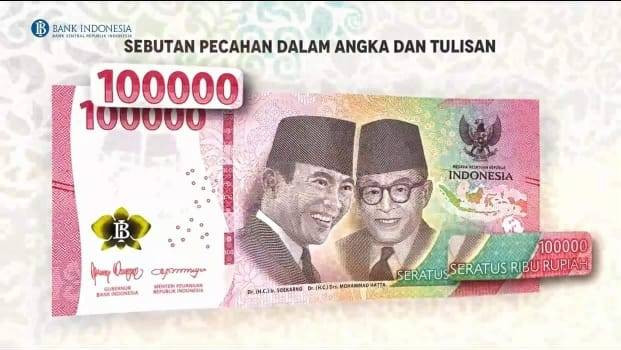 Uang Rupiah kertas terbaru tahun emisi 2022. Foto: Bank Indonesia