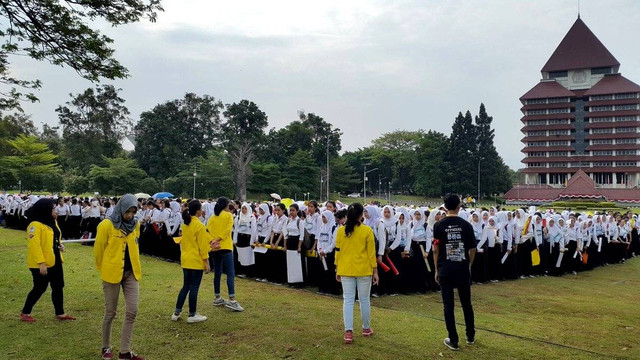 Ilustrasi suasana Ospek UI di Balairung. Foto: Dok. Istimewa