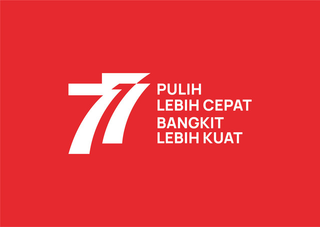 Logo HUT RI 77. Sumber: setneg.go.id