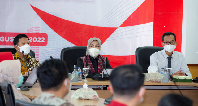 Bank Indonesia Perwakilan Provinsi Jambi saat mensosialisasikan 7 pecahan uang rupiah kertas Tahun Emisi 2022. Foto: dok. Humas BI 