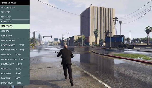 Tampilan GTA V dengan Script Hook V. Foto: GTA 5 Mod