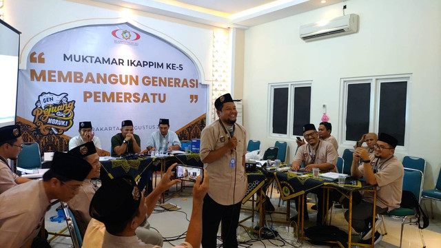 Ustaz Anas Kamaludin Ketua Umum Ikatan Alumni Ponpes Islam Al Mukmin (IKAPPIM) Ngruki 2022-2026. Foto: Arfiansyah Panji Purnandaru/kumparan