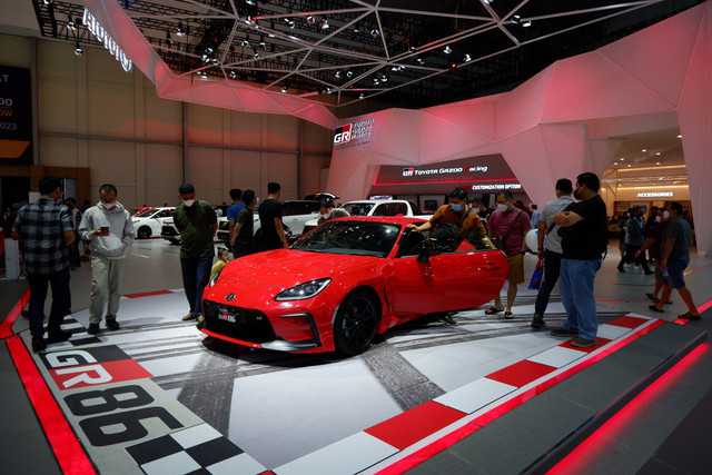 Toyota GR86 di GIIAS 2022. Foto: Aditya Pratama Niagara/kumparan