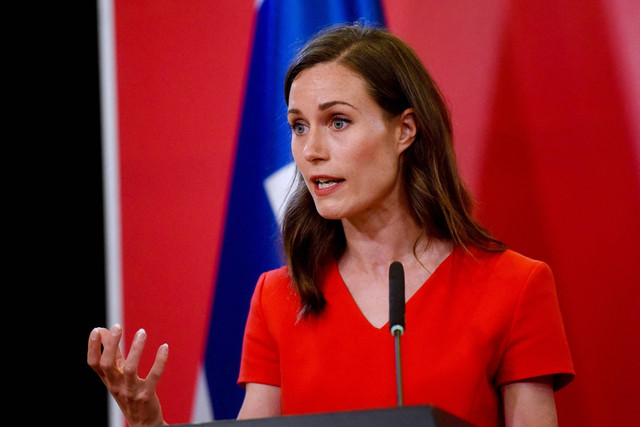 Perdana Menteri Finlandia, Sanna Marin. Foto: Robert ATANASOVSKI/AFP
