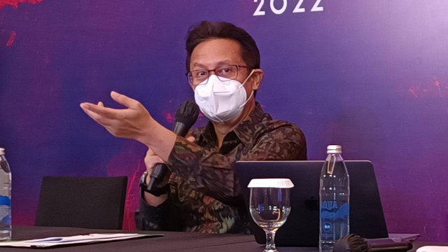 Menteri Kesehatan (Menkes) Budi Gunadi Sadikin saat jumpa pers Health Working Group Meeting G20" di Hotel Hilton, Kabupaten Badung, Bali, Senin (22/8). Foto: Denita br Matondang-Kumparan