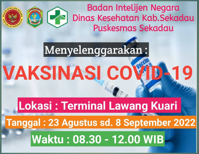 BIN bekerja sama dengan Dinkes Sekadau menggelar vaksinasi COVID-19. Foto: Dok. Istimewa