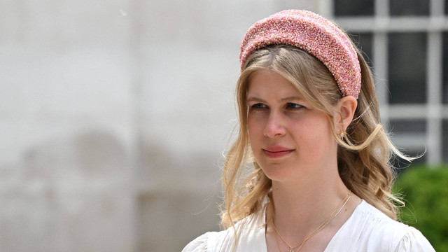 Lady Louise Windsor dari Inggris tiba untuk resepsi yang diselenggarakan oleh Walikota London di The Guildhall di London pada 3 Juni 2022. Foto: Paul Ellis/AFP